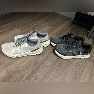 On Running Black and Gray Sneakers